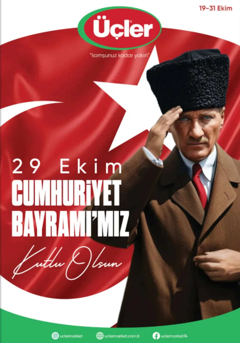 Üçler Market broşürü sayfa 1
