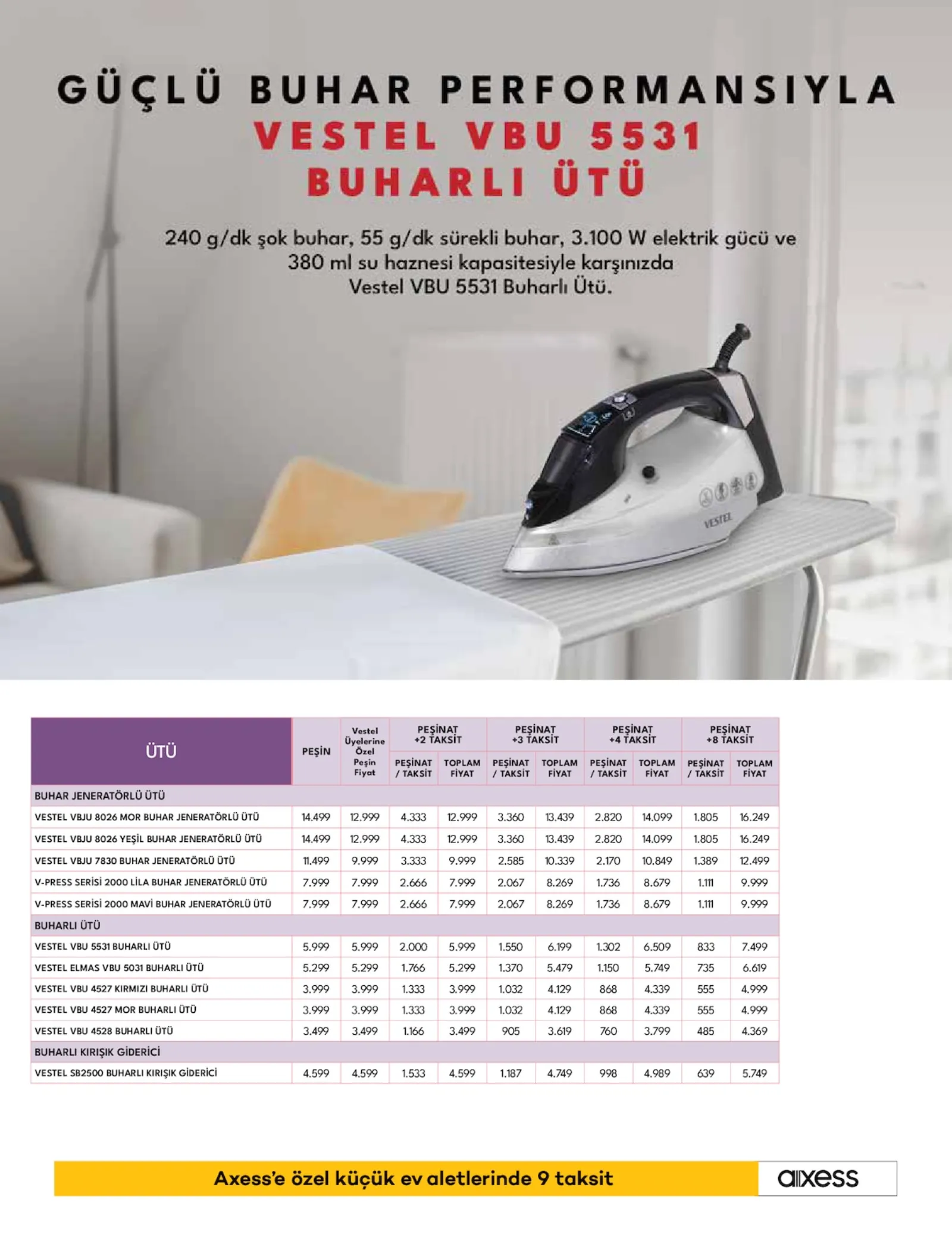 Vestel broşürü sayfa 15