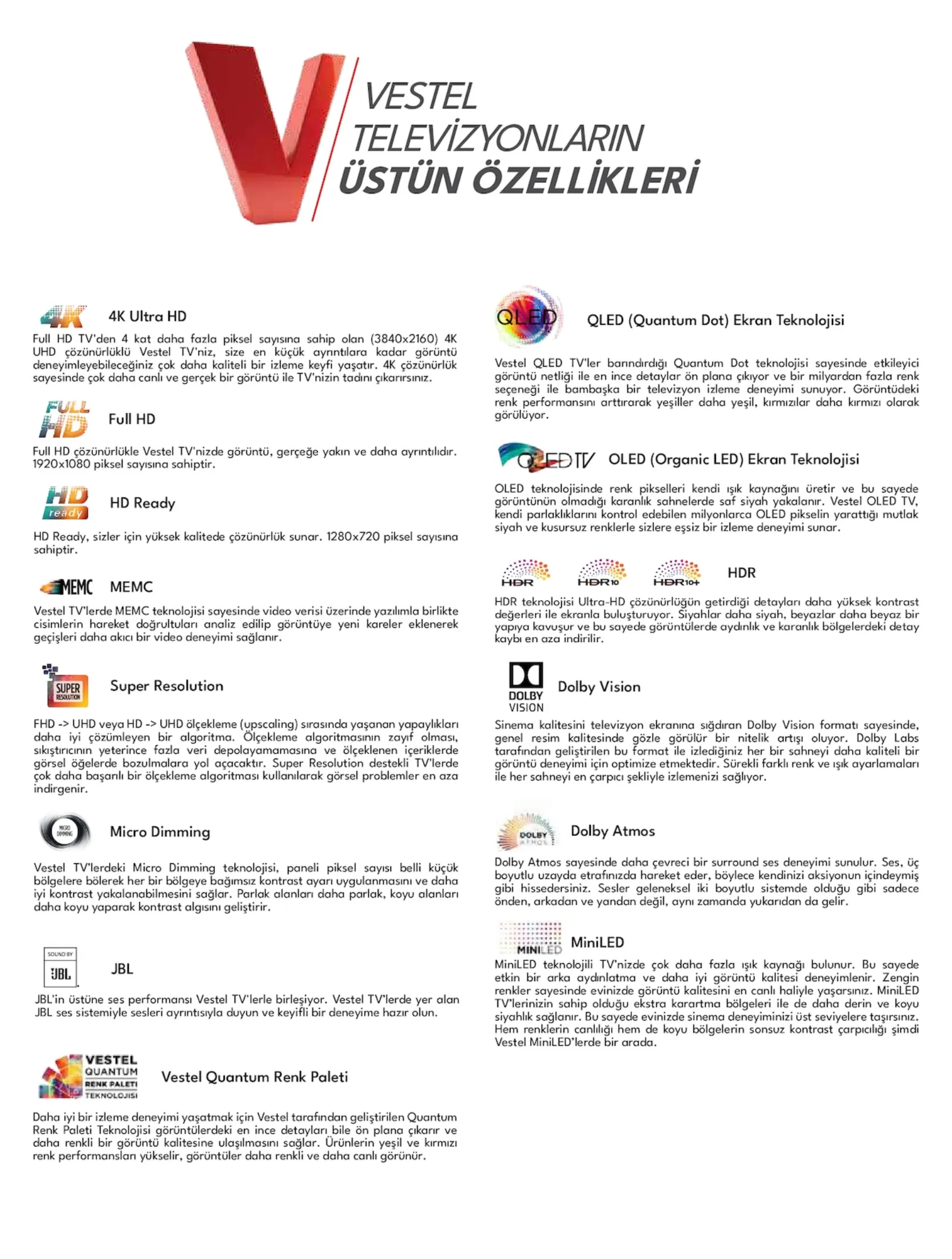 Vestel broşürü sayfa 2