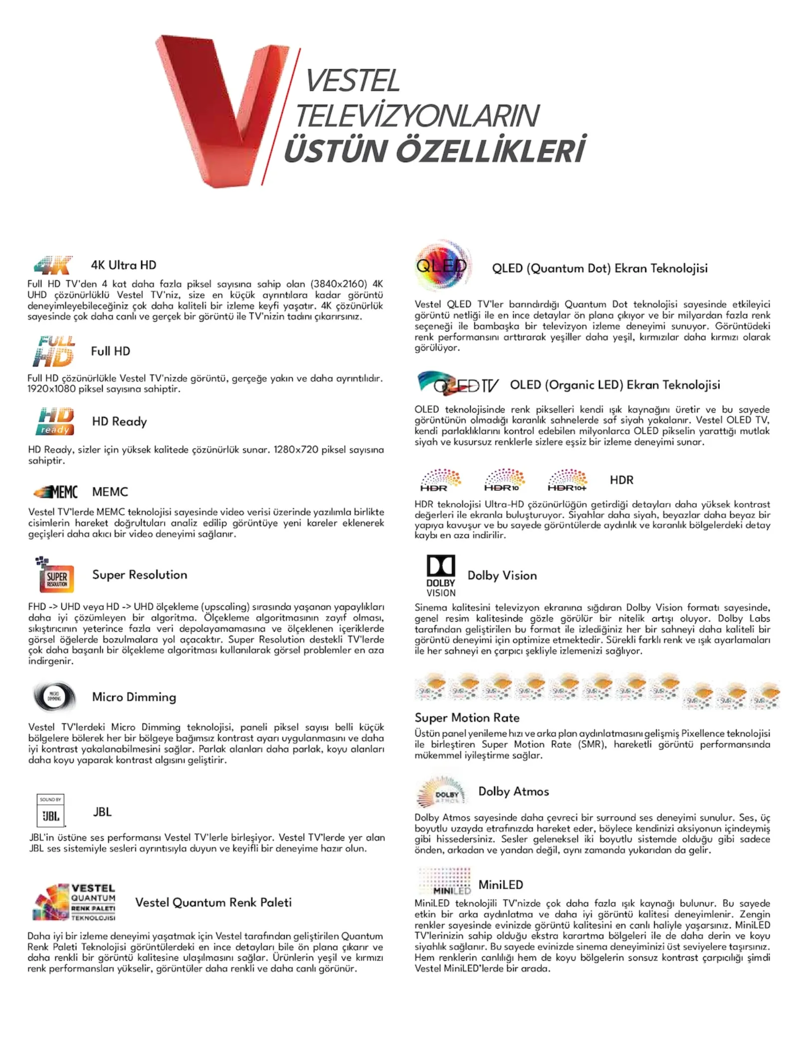 Vestel broşürü sayfa 2