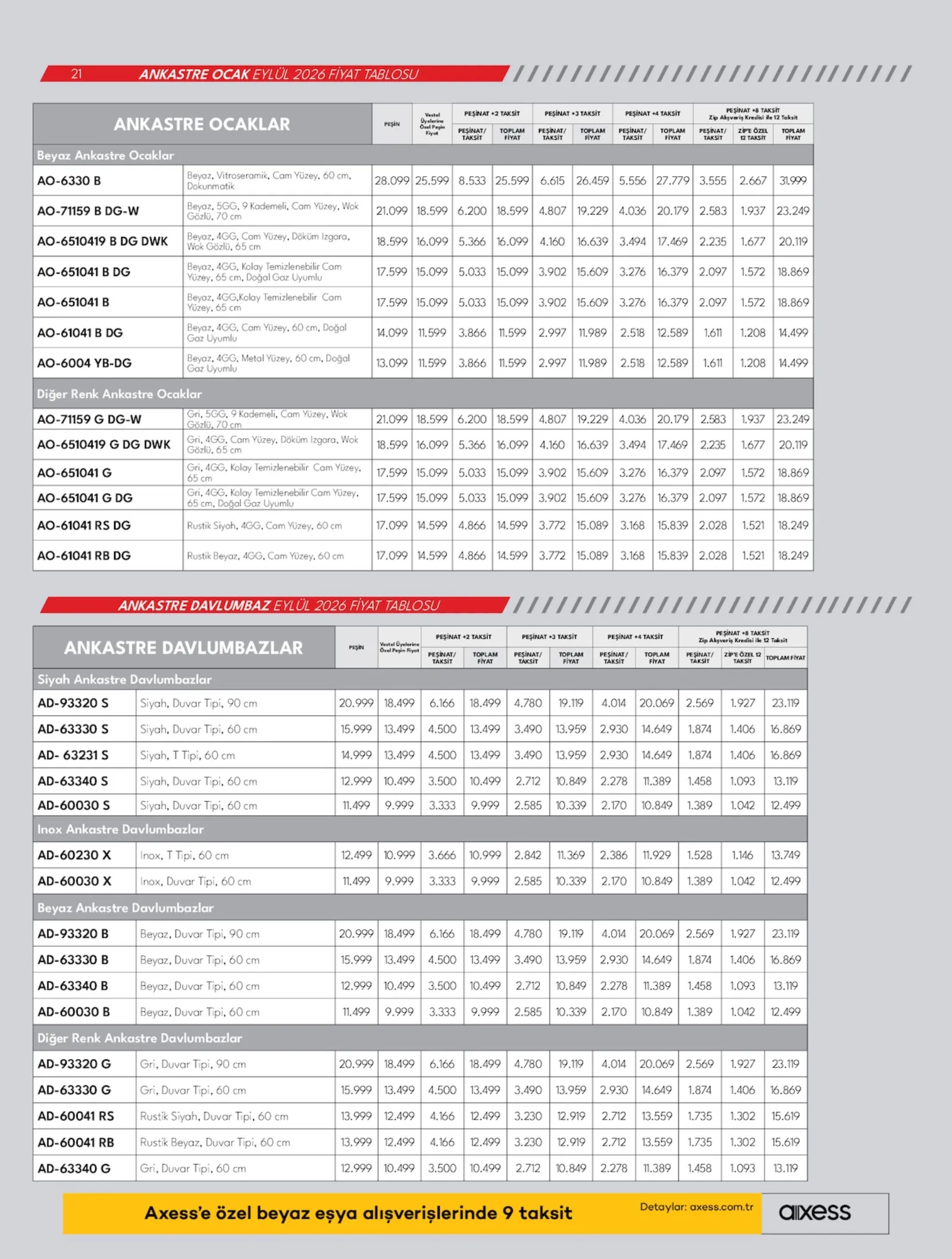 Vestel broşürü sayfa 21