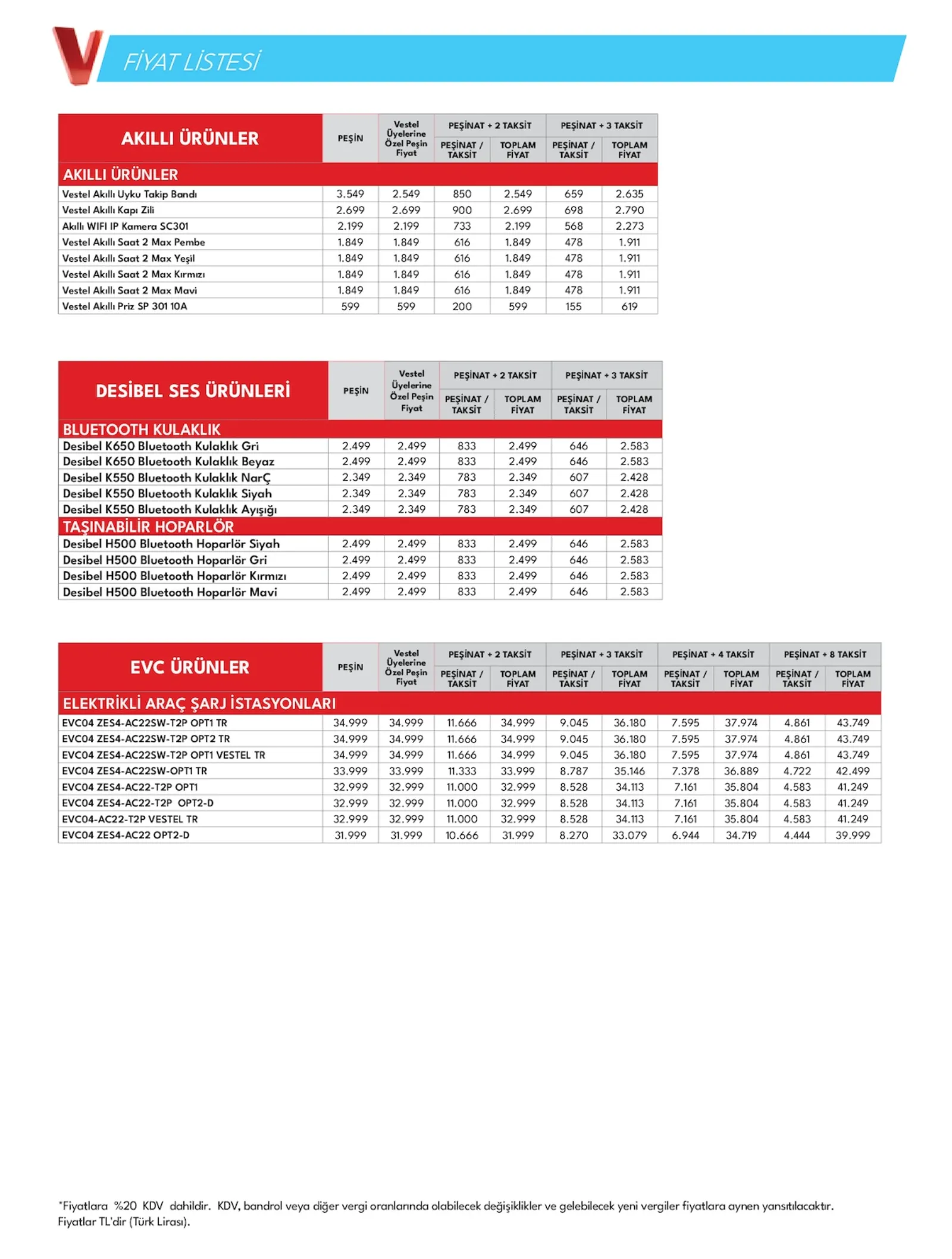 Vestel broşürü sayfa 7