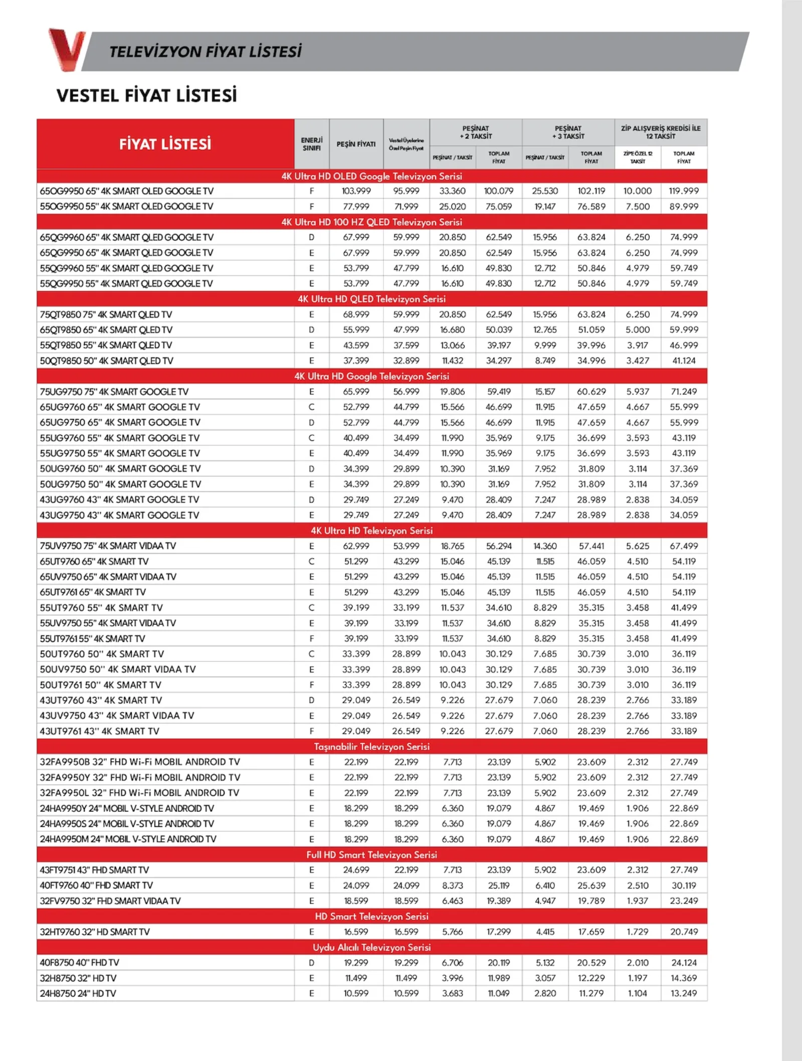 Vestel broşürü sayfa 22