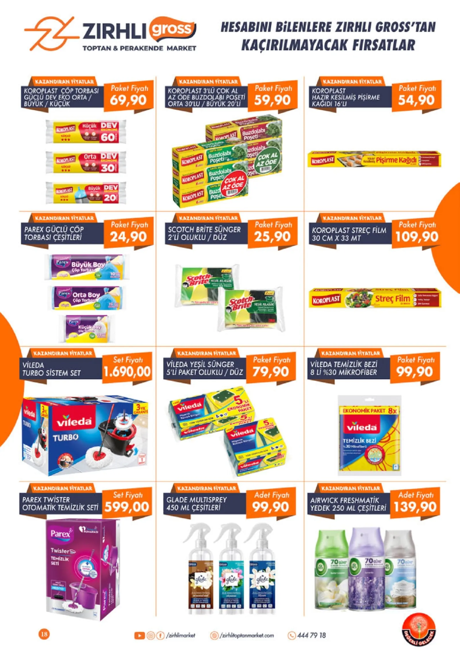 Zırhlı Toptan Market broşürü sayfa 18