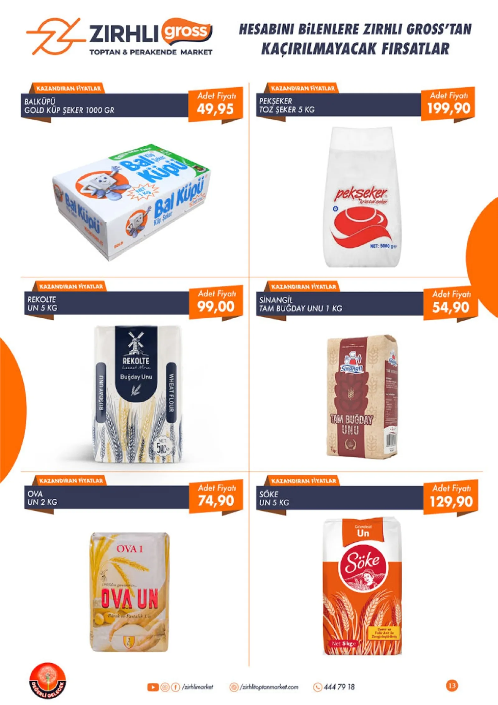 Zırhlı Toptan Market broşürü sayfa 13