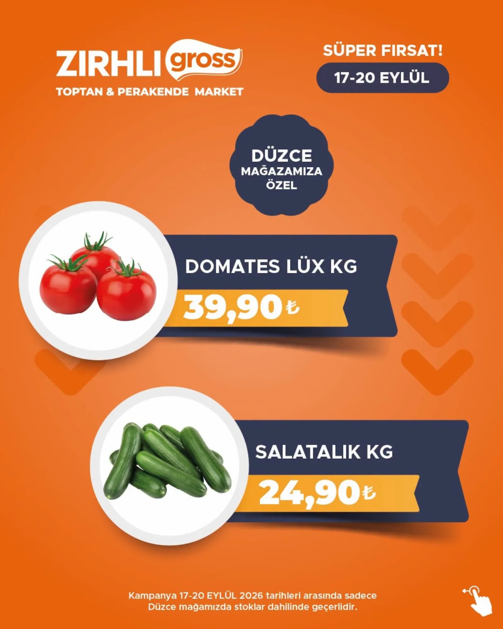 Zırhlı Toptan Market broşürü sayfa 1