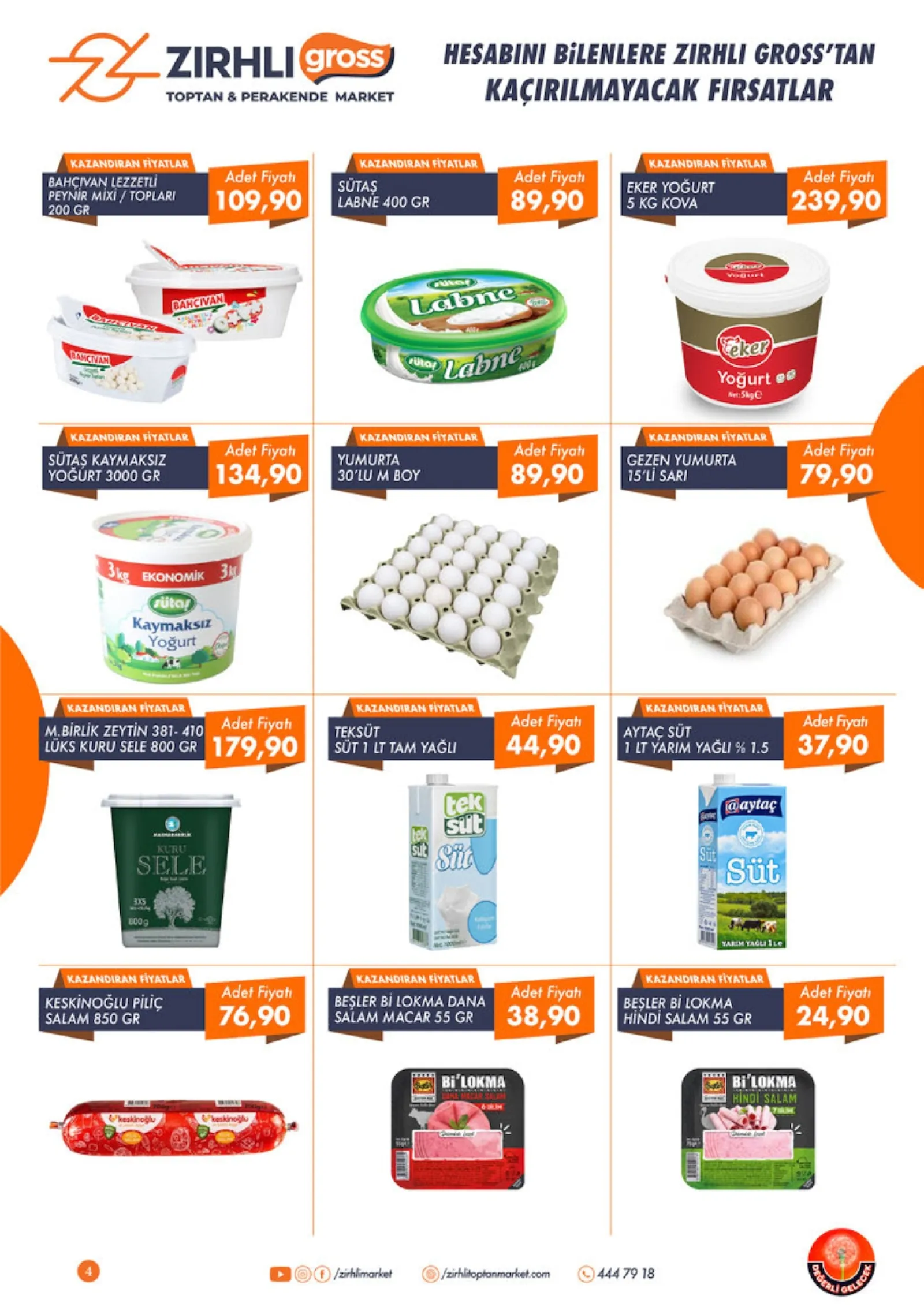 Zırhlı Toptan Market broşürü sayfa 4