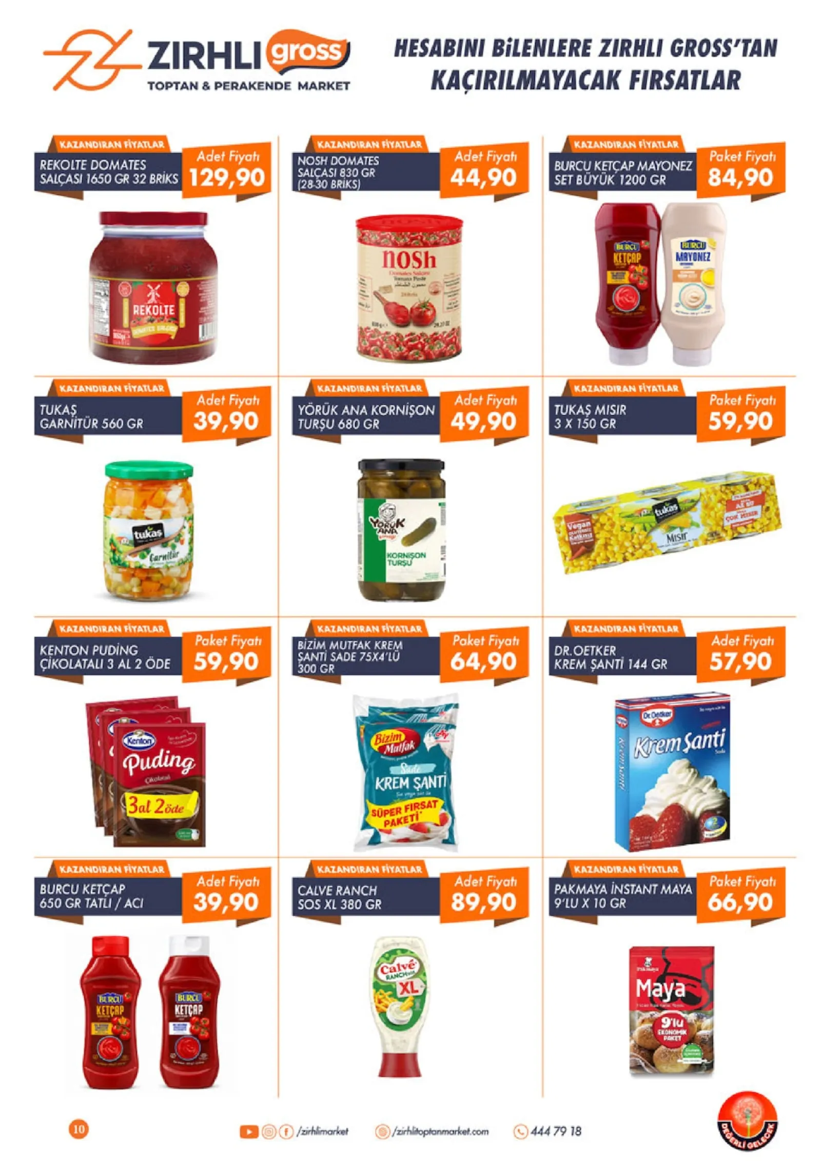 Zırhlı Toptan Market broşürü sayfa 10