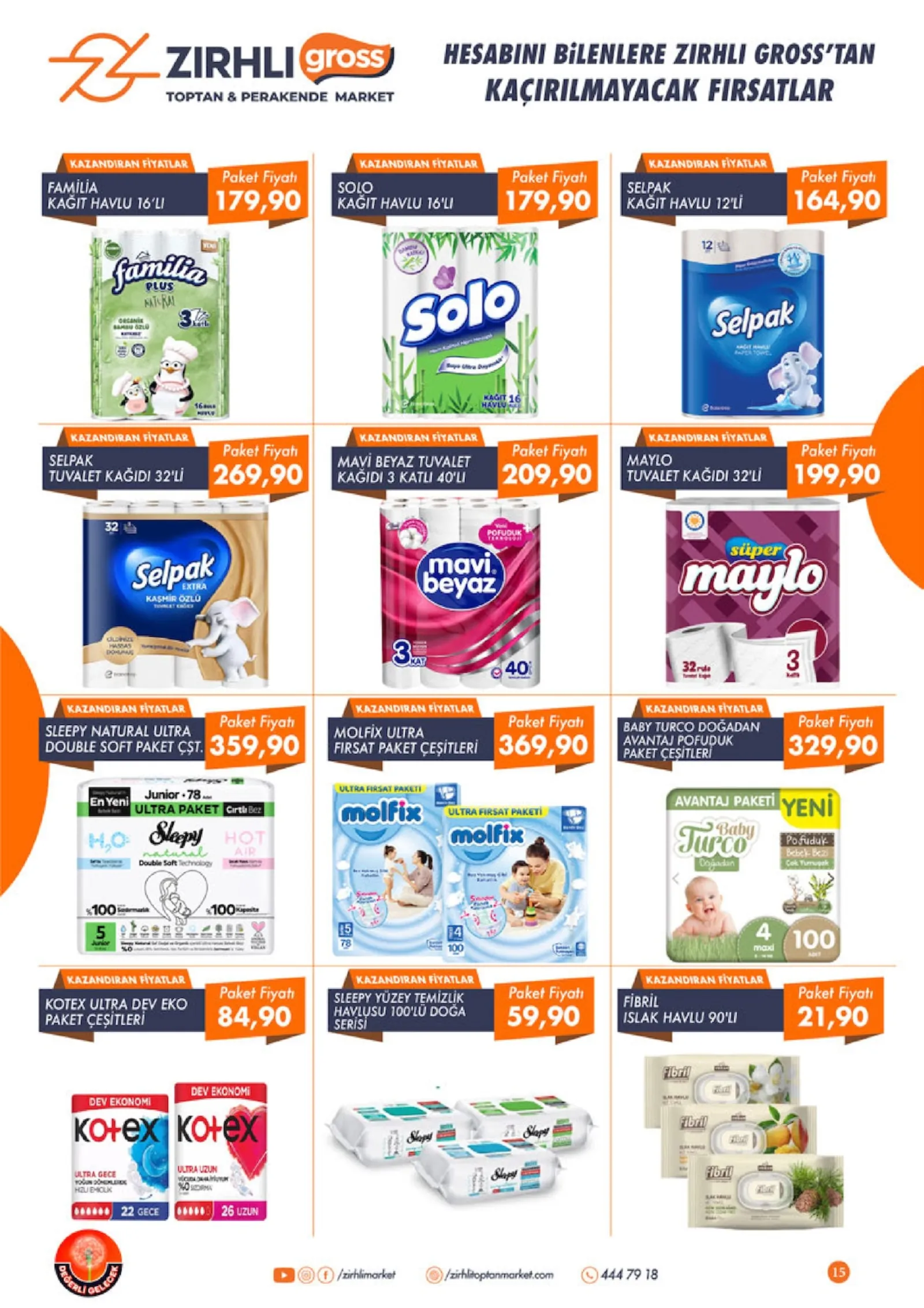 Zırhlı Toptan Market broşürü sayfa 15