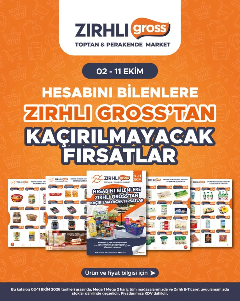 Zırhlı Toptan Market broşürü sayfa 1