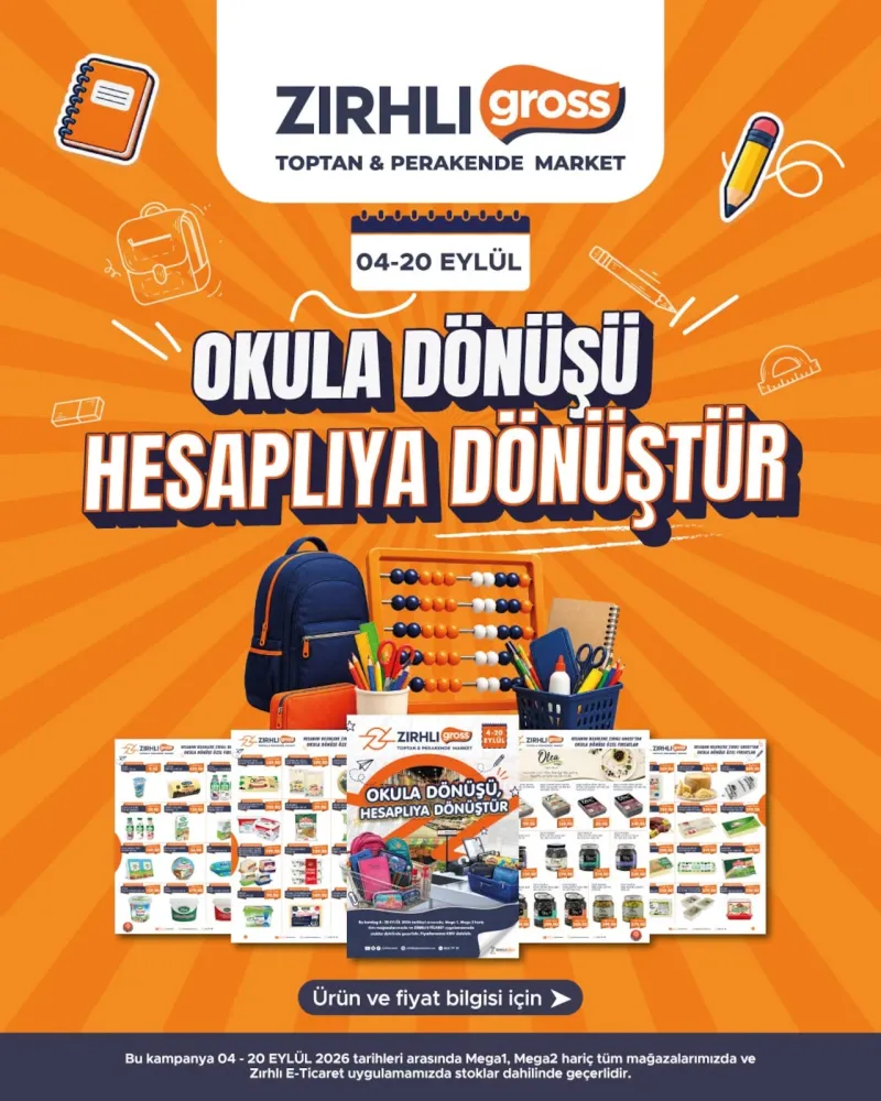 Zırhlı Toptan Market broşürü sayfa 1