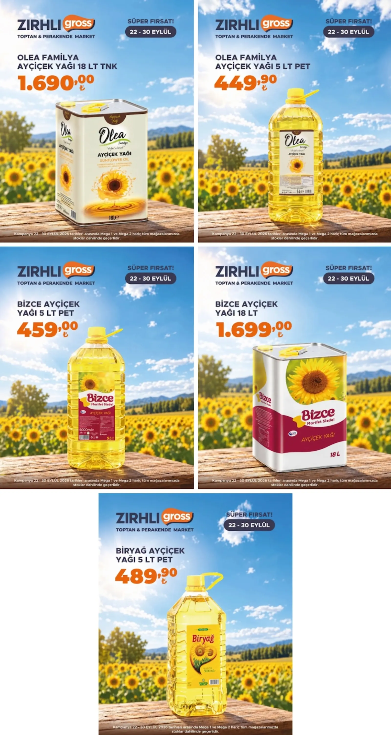 Zırhlı Toptan Market broşürü sayfa 1