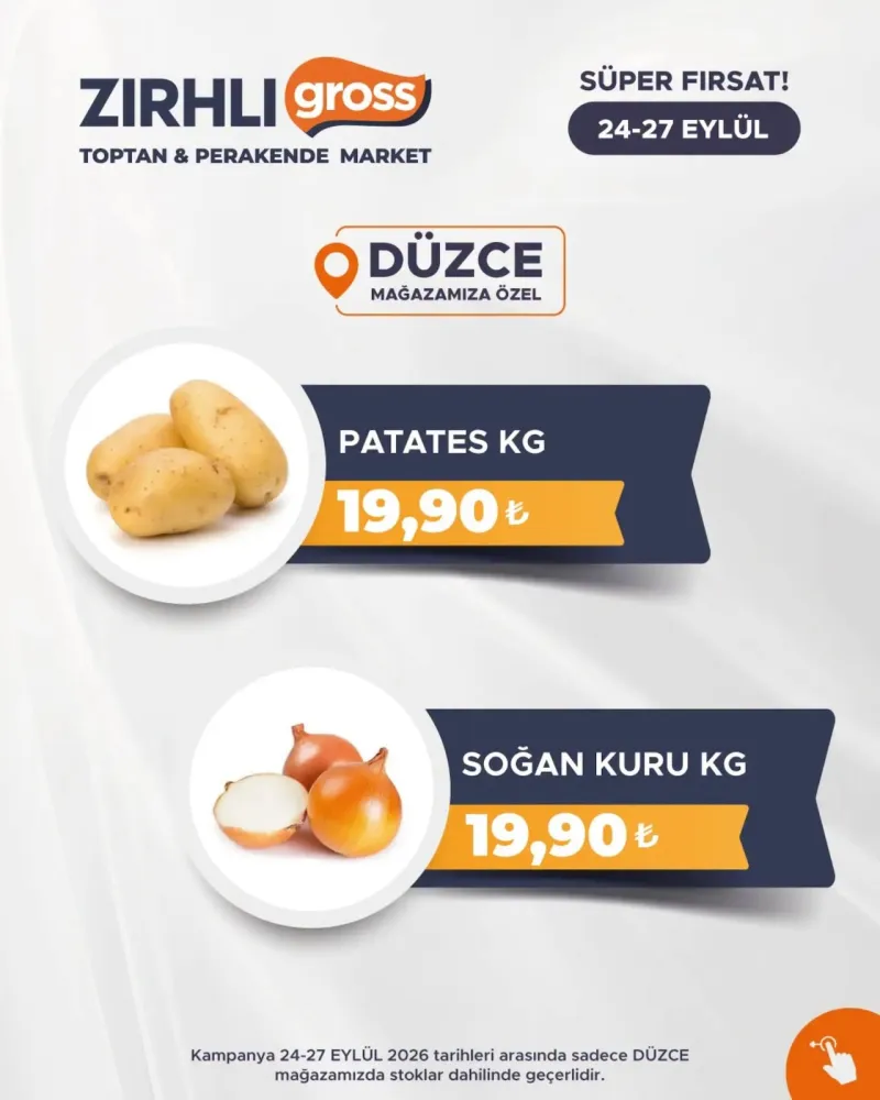 Zırhlı Toptan Market broşürü sayfa 1