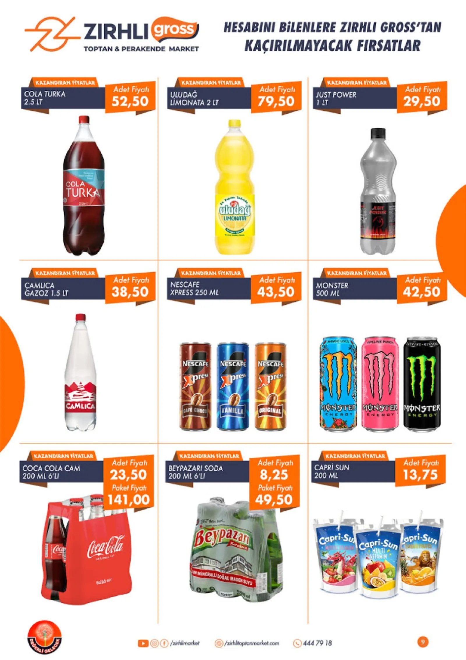 Zırhlı Toptan Market broşürü sayfa 9