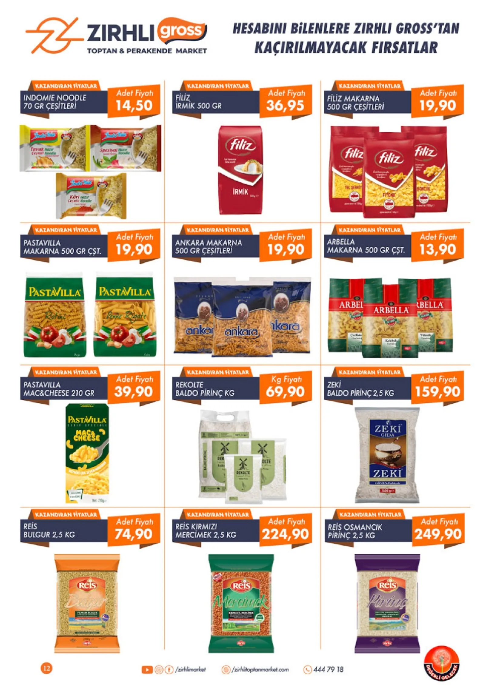 Zırhlı Toptan Market broşürü sayfa 12