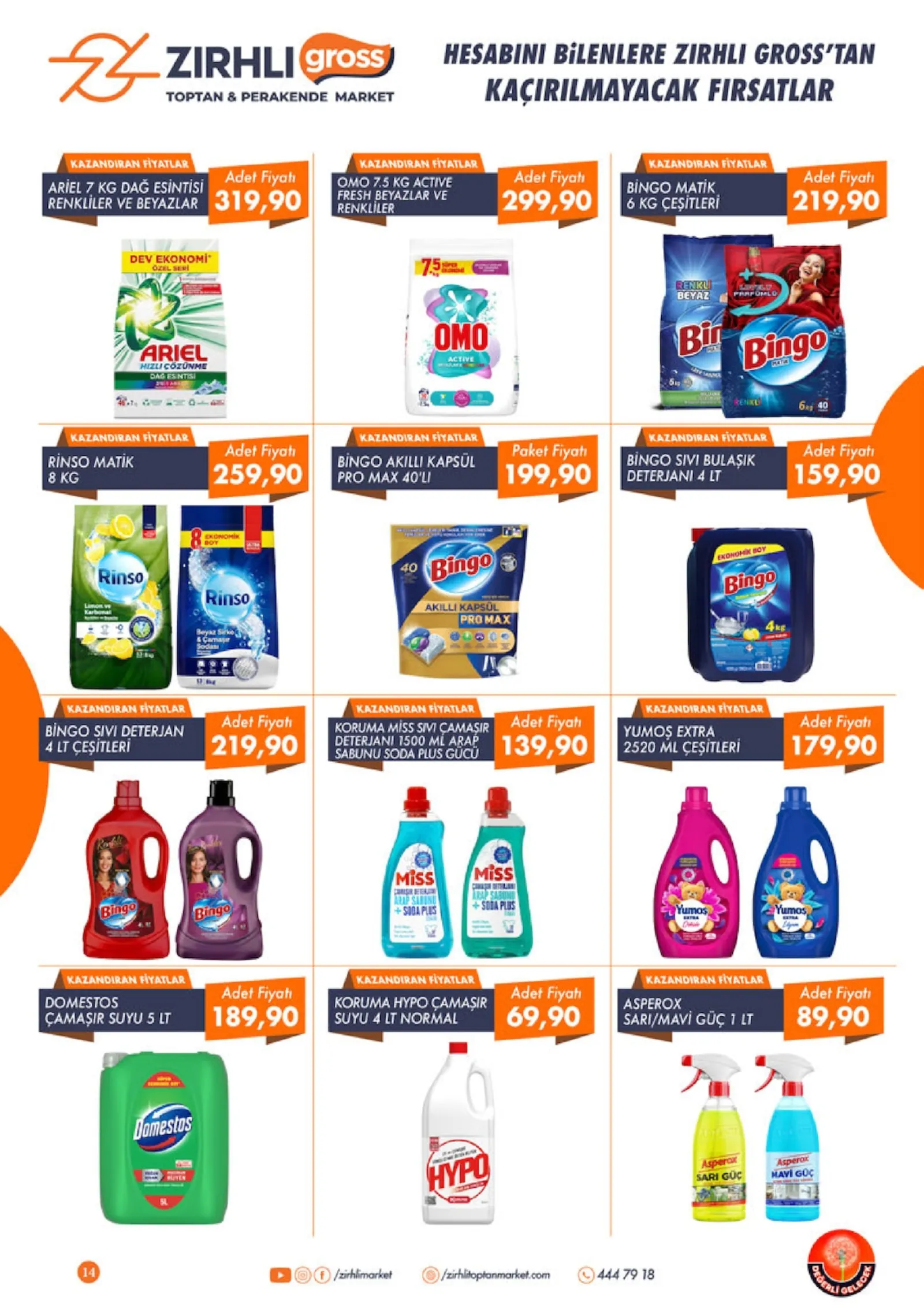 Zırhlı Toptan Market broşürü sayfa 14