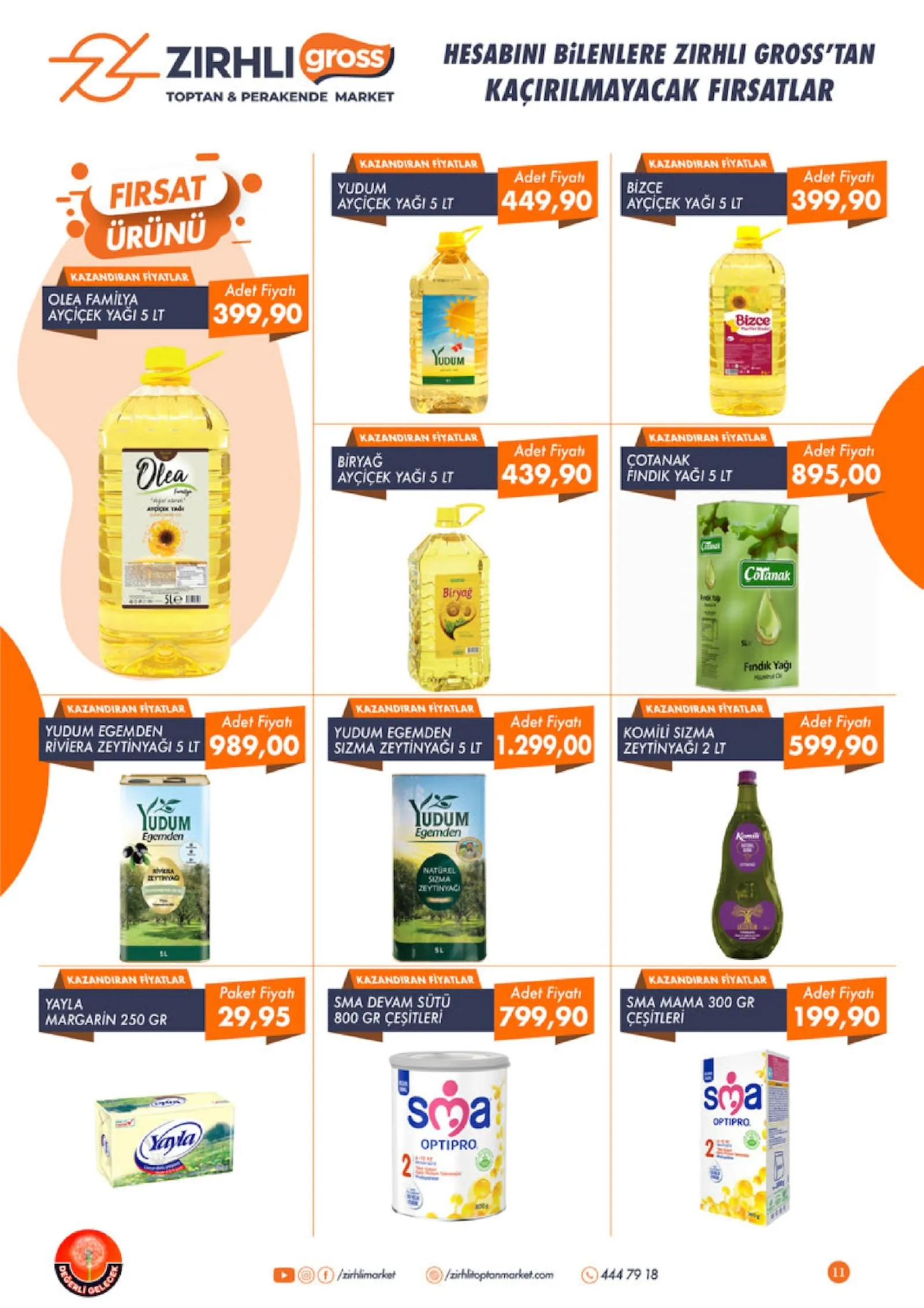 Zırhlı Toptan Market broşürü sayfa 11