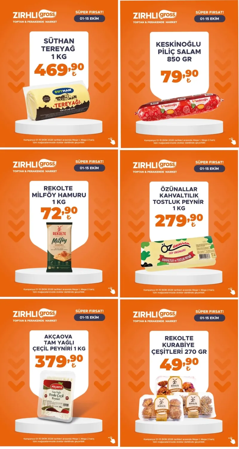 Zırhlı Toptan Market broşürü sayfa 1