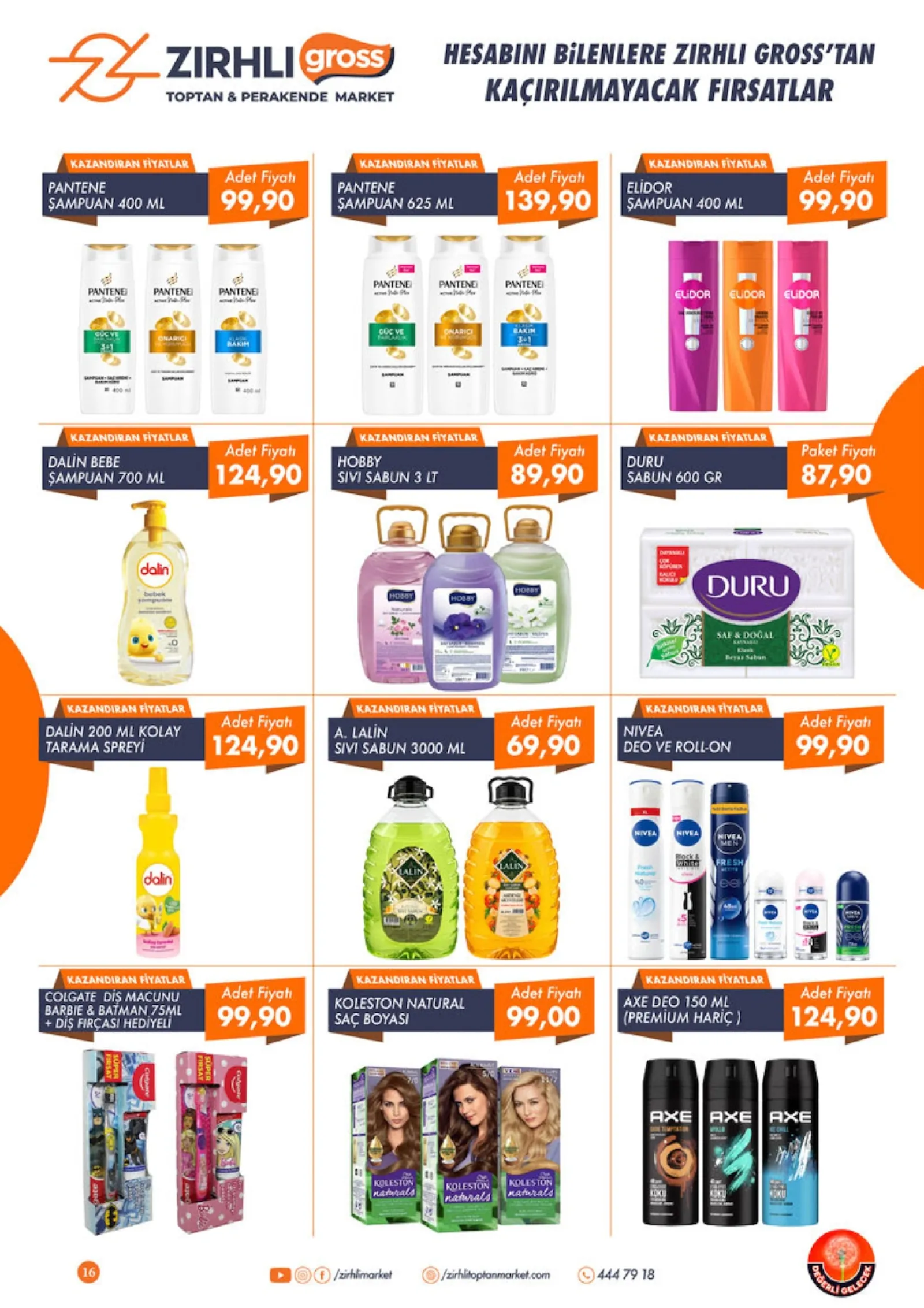 Zırhlı Toptan Market broşürü sayfa 16